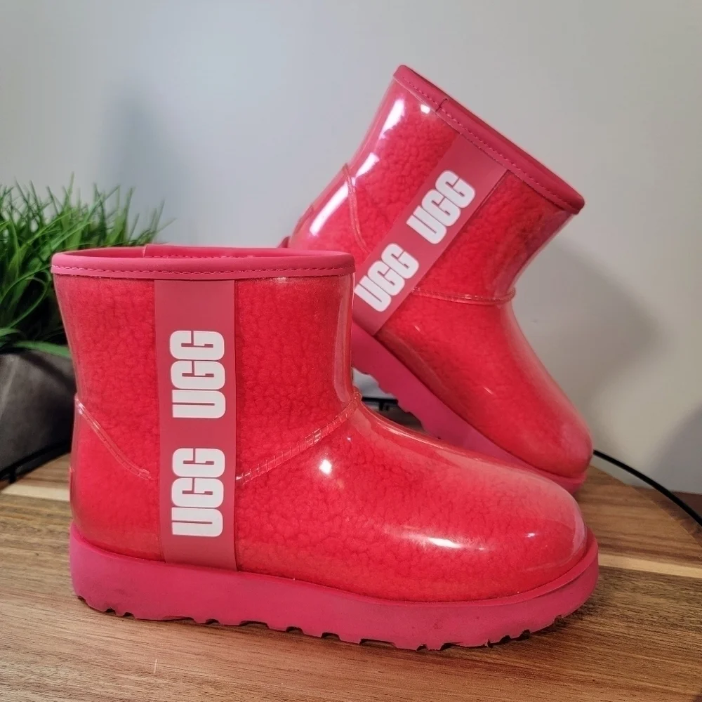 UGG Women's Classic Mini Clear Boot in Pink - Picture 3 of 15